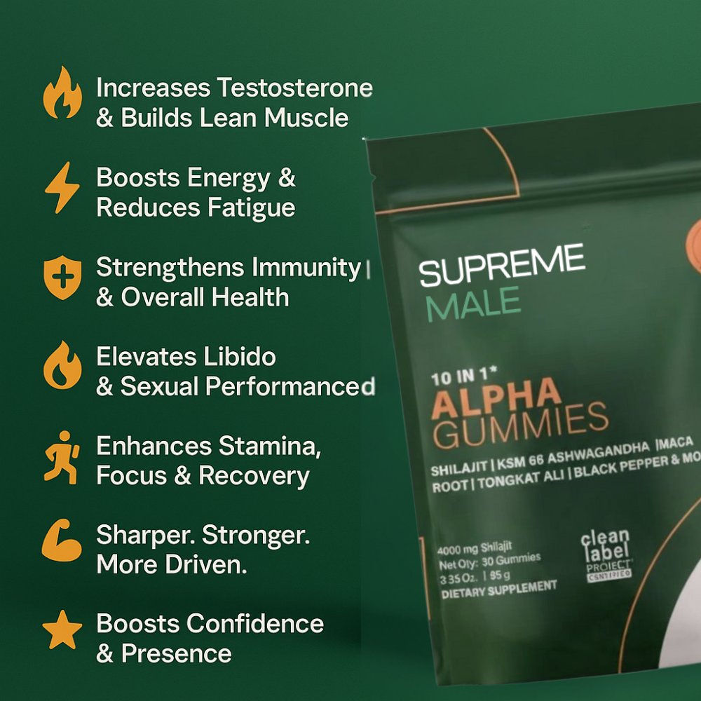 SUPREMEMALE™ |  Get +2 Inches Longer & Rock Hard